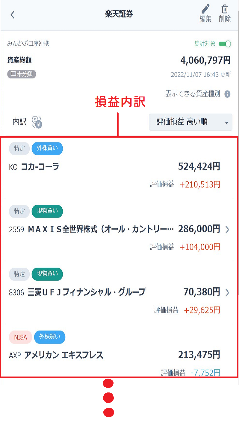 口座一覧・詳細の使い方 – みんかぶヘルプ